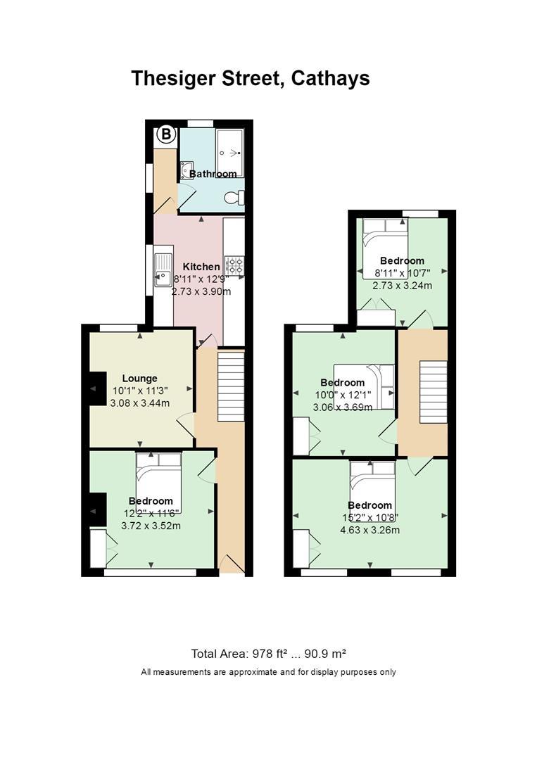 Floorplan for Thesiger Street, Cathays
